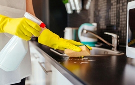 Limpiar la cocina evita comida para las plagas